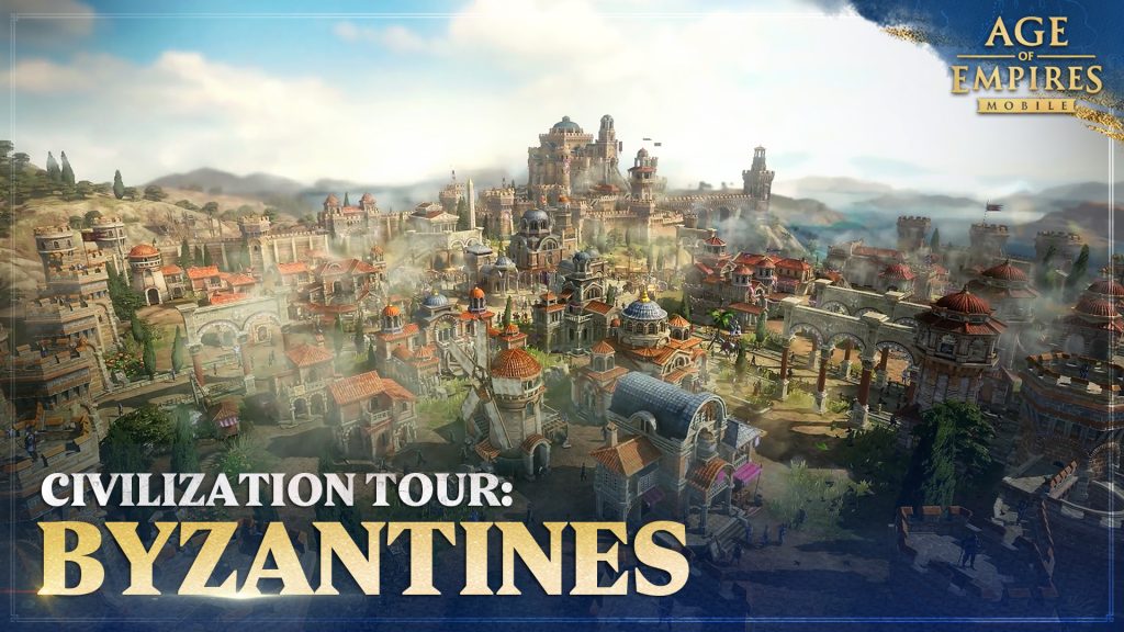 Age Of Empires Mobile : Image de présentation de la civilisation byzantine.