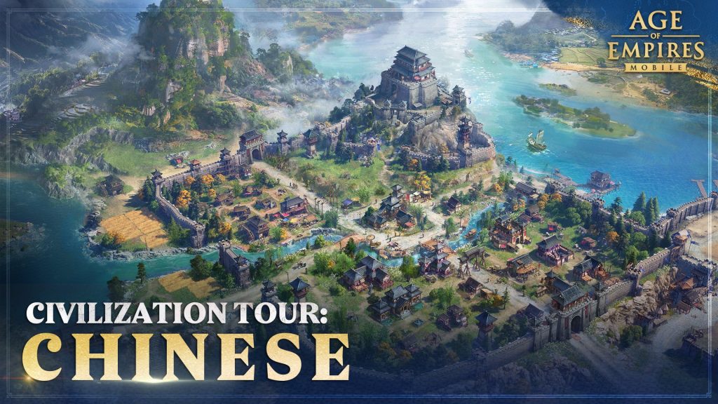 Age Of Empires Mobile : Image de présentation de la civilisation chinoise.