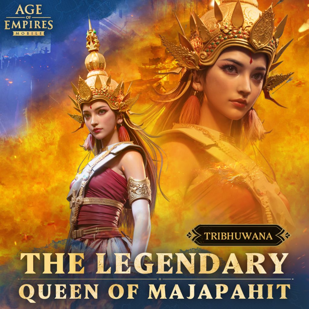 Le héros Tribhuwana dans Age Of Empires Mobile.