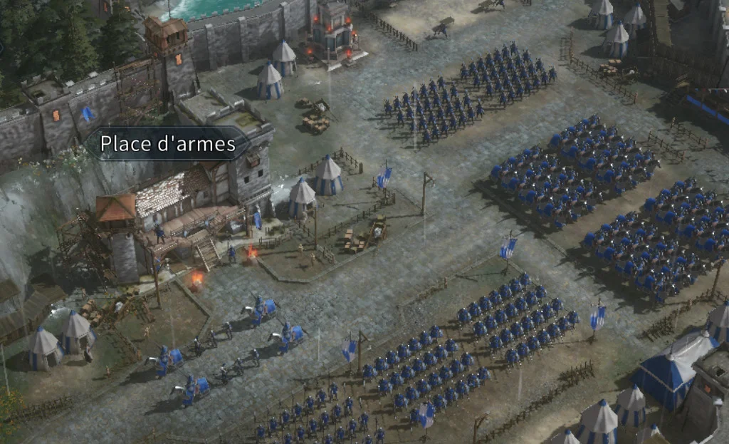 Le bâtiment Place d'armes dans Age Of Empires Mobile.