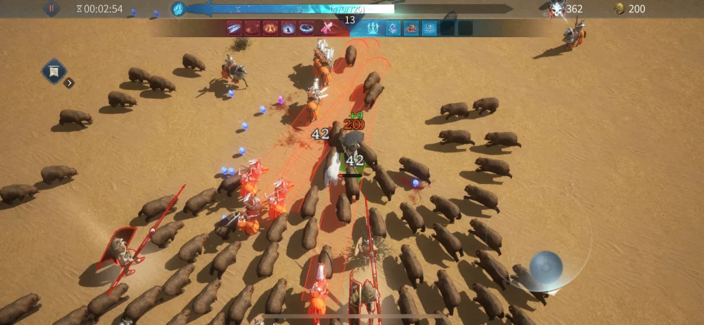 Le mode Survivant de la bataille dans Age Of Empires Mobile.